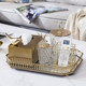 Modern light luxury style metal tissue box coffee table decoration