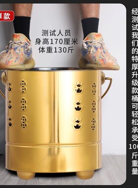 加厚不锈钢烧纸桶烧金桶拜神