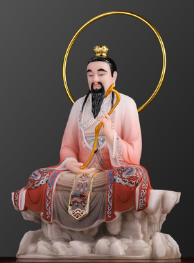 三清道祖元始天尊灵宝天尊汉白玉