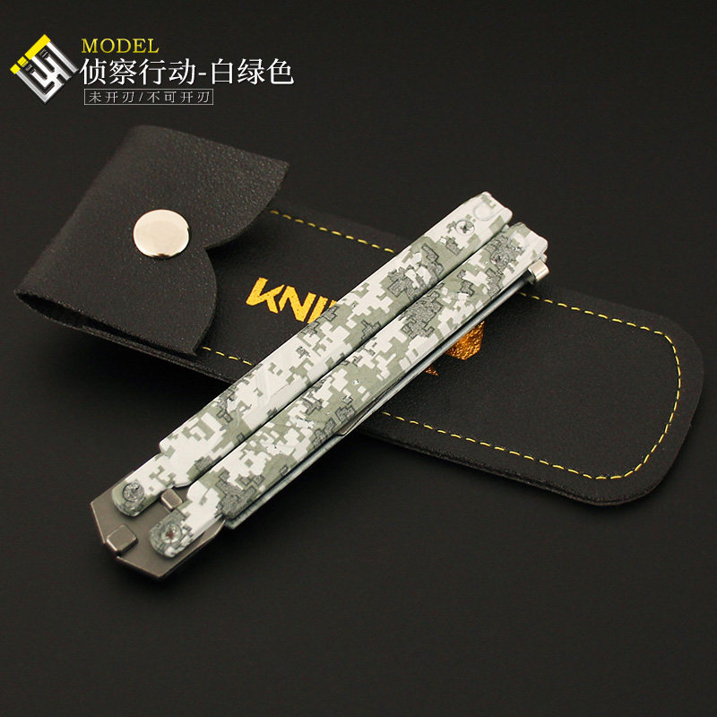 瓦罗兰特周边无畏契约侦察行动先遣队蝴蝶甩刀模型合金玩具未开刃 - 图1