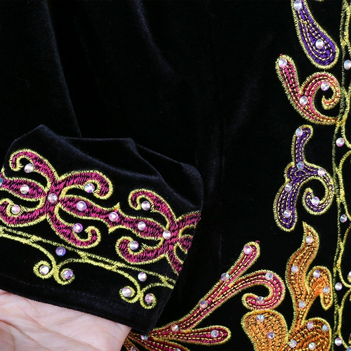 Этнический костюм, демисезонная короткая куртка, этнический стиль