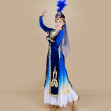 Синьцзян танцевальный исполнение одежда Женская служба исполнительской службы Victoria Dance Arts Exammination выращивает толстый жилет национального стиля Chapan