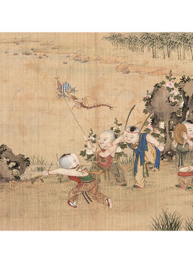 装饰画清焦秉贞午瑞图
