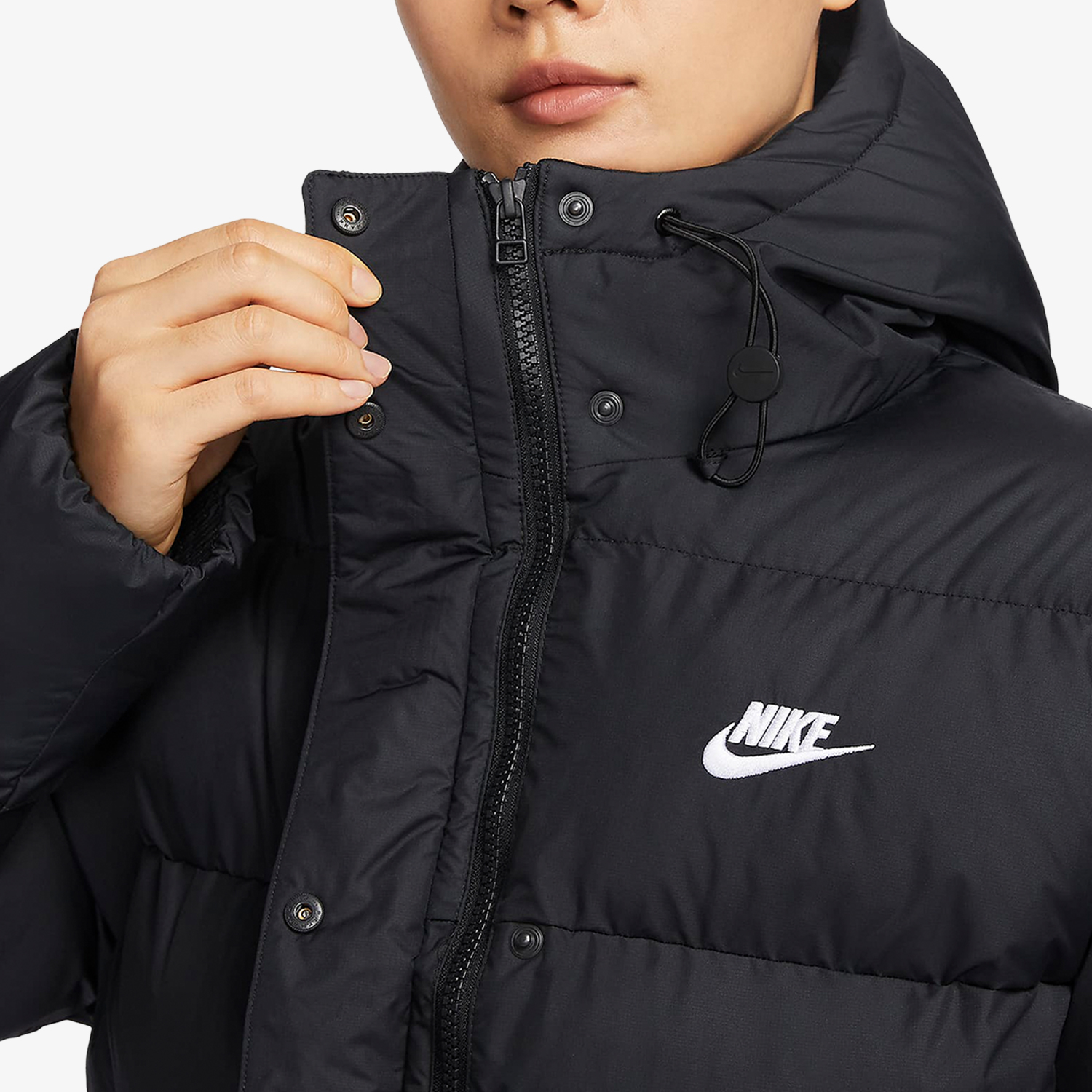 Nike/耐克正品冬季新款女子运动休闲保暖短款棉服FD8291-010-图2