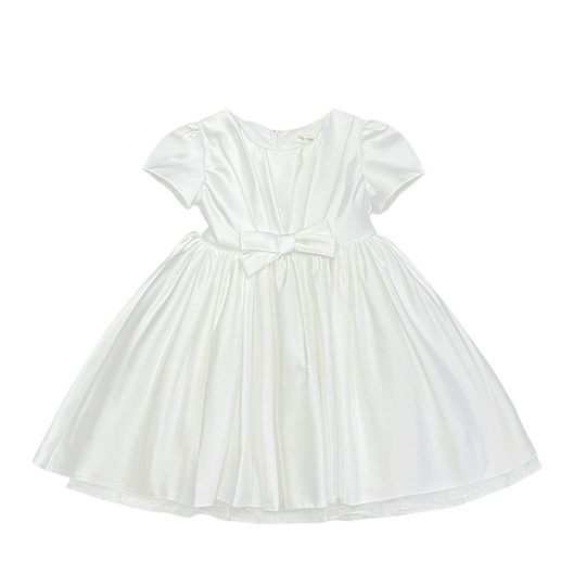 高定缎面公主裙女童夏装高端女宝宝生日连衣裙儿童一周岁礼服裙子