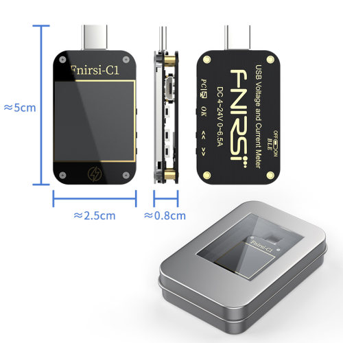 FNIRSI-C1 USB测试仪电压电流表Type-c PD/QC快充协议检测诱骗器 - 图3