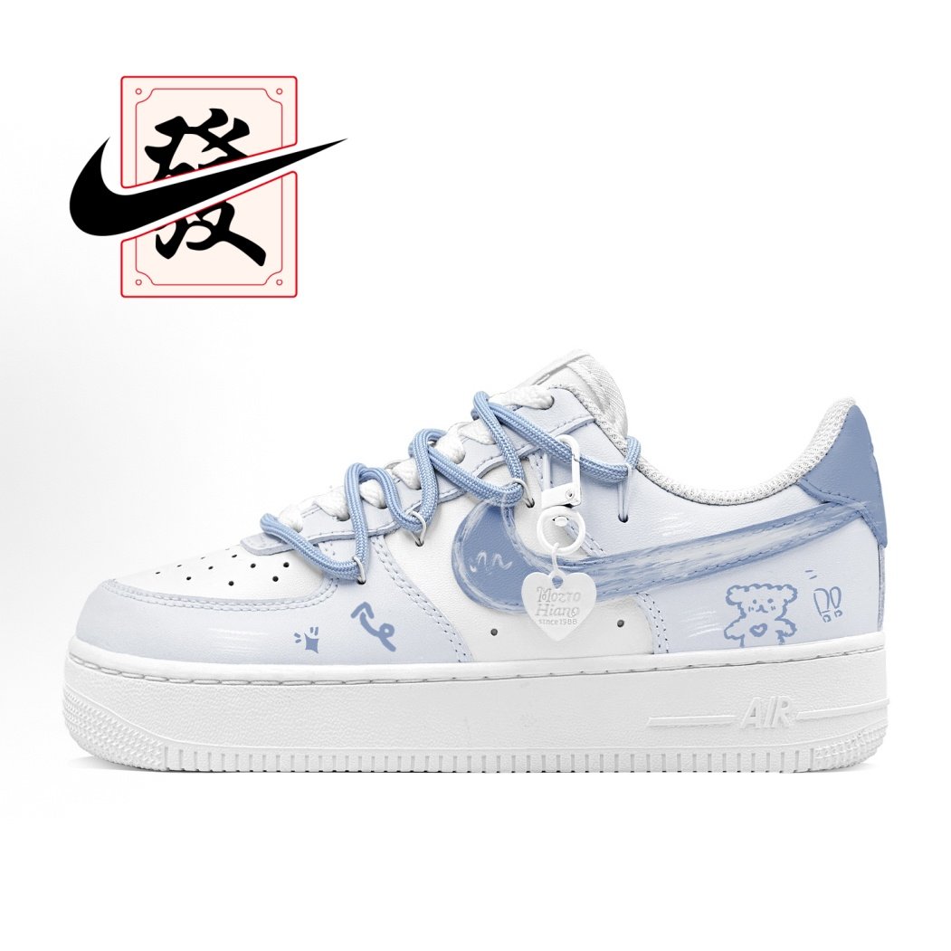 【定制球鞋】欣亮体育 Air Force 1 奶糖梦境 鸳鸯配色 板鞋 女款,淘宝优惠券,粉丝福利购,淘宝优惠卷