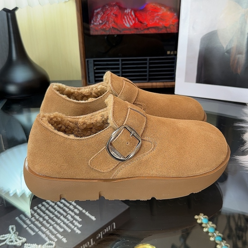 冬季勃肯鞋加绒加厚保暖厚底增高防滑毛毛一脚蹬懒人博肯鞋棉鞋女,淘宝优惠券,粉丝福利购,淘宝优惠卷