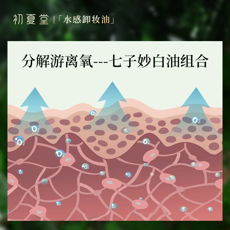 初夏堂清透茉莉卸妆油脸部学生乳膏 初夏堂卸妆