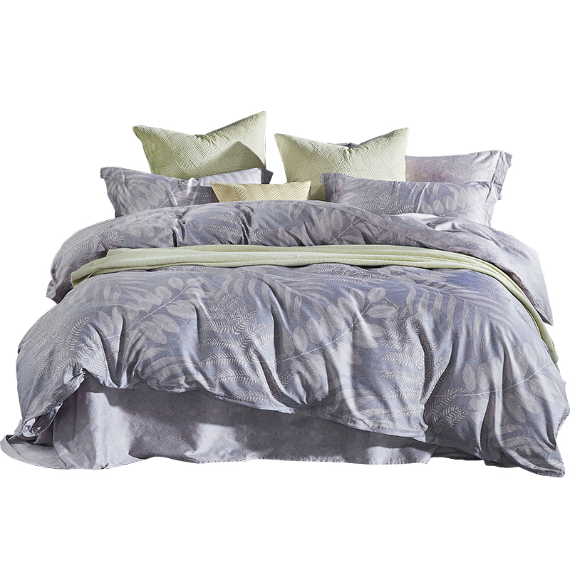 梦洁家纺60支长绒棉四件套全棉纯棉1.8简约被套床上用品248x248cm - 图3