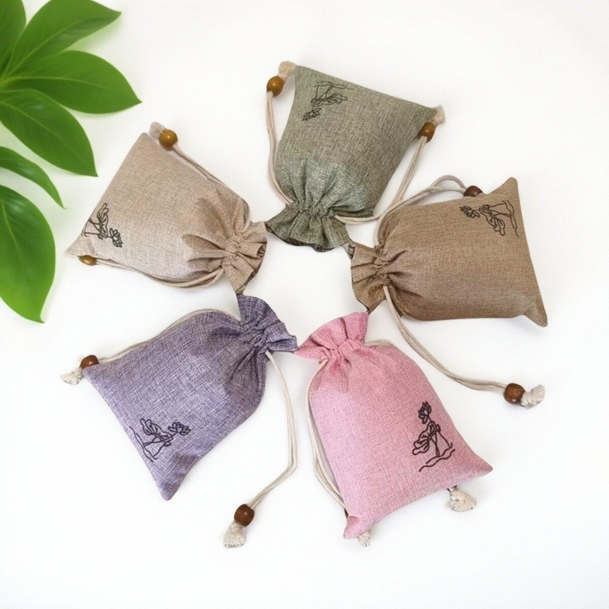 透气香包袋香囊空袋子中草药袋子棉麻布收纳袋古风荷包收纳束口袋,淘宝优惠券,粉丝福利购,淘宝优惠卷