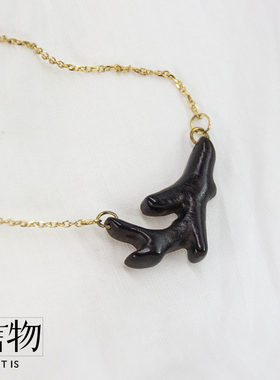 言物原创手工红酸枝檀木百搭项链