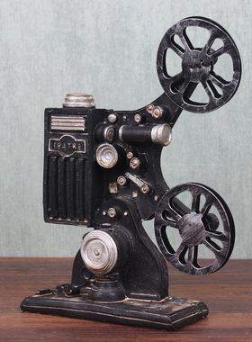 老式怀旧仿古风摄影咖啡馆放映机