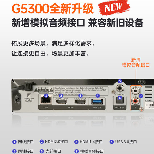 G5300 upgraded version 4KUHD Blu-ray player