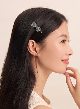 奇美拉蝴蝶结刘海侧边发夹女