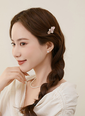 奇美拉轻奢花朵刘海发夹边夹发饰