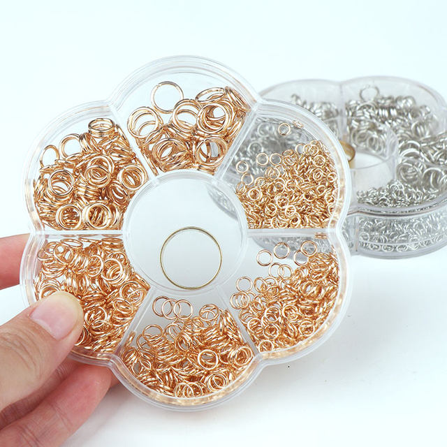 4-10mm boxed single-turn open connection ring accessories ວົງ