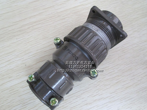 P型圆形航空插头插座/工业插头插座/P32K2Q/吊篮航空插头/8芯插头 - 图2