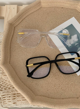 网红个性透明眼镜女男平光护目镜