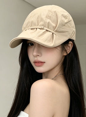 日系复古女款夏季速干遮阳鸭舌帽