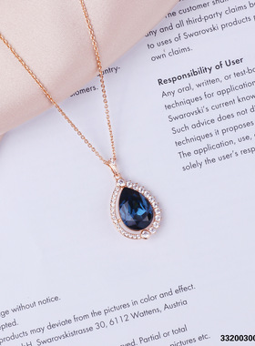 项链女高级设计感小众18k黄金项链2023新款红宝石吊坠母亲节礼物