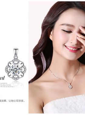 高级设计感小众纯银时尚项链热销榜999银2023年新款ins百搭饰品