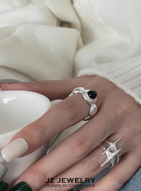 纯银简约高级冷淡风星星开口戒指