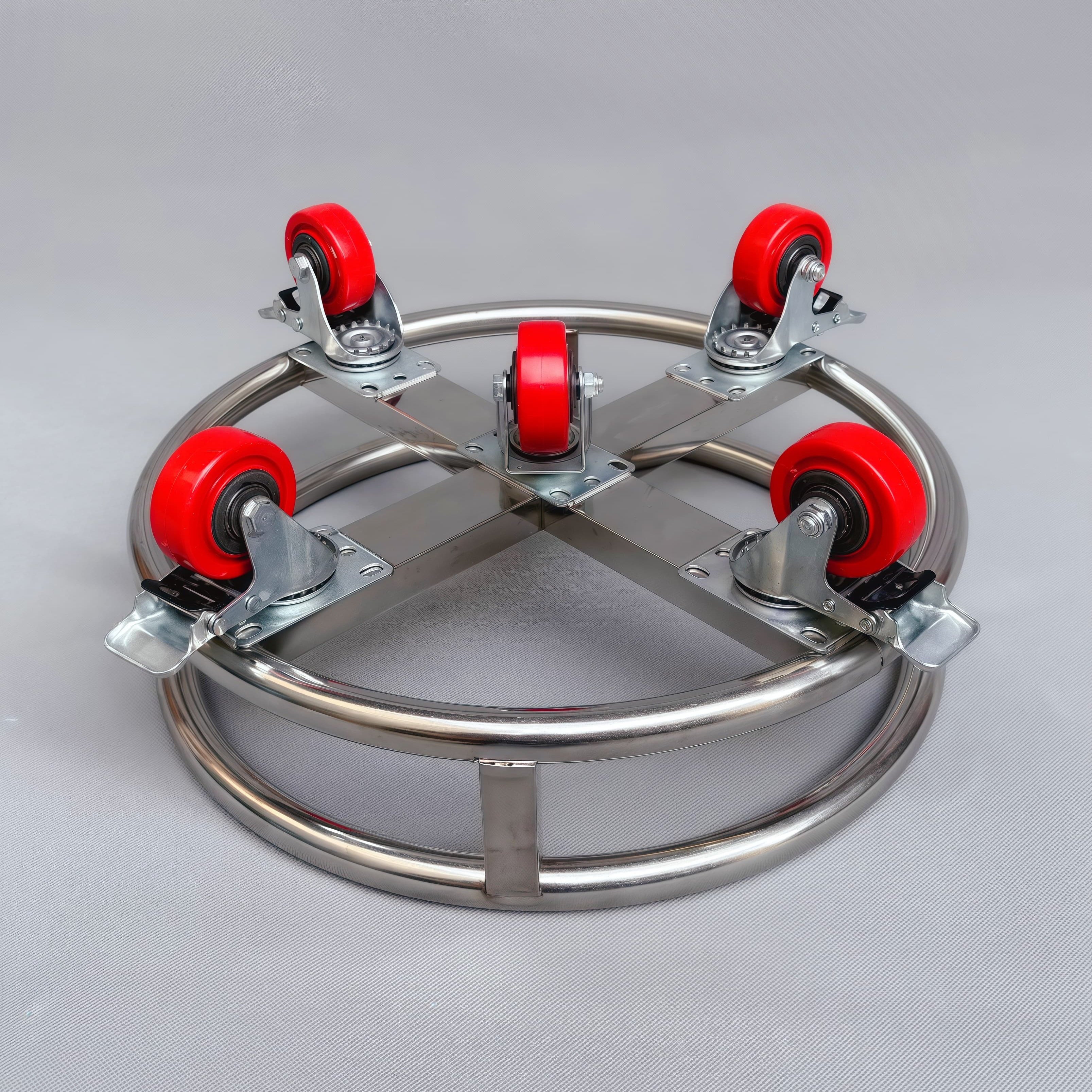 加厚不锈钢带轮子置物架周转车汤桶保温桶可移动架子煤气盆景底座,淘宝优惠券,粉丝福利购,淘宝优惠卷