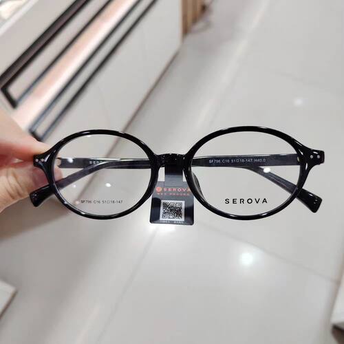 施洛华新款男女同款复古眼镜架可配近视SF796 - 图3