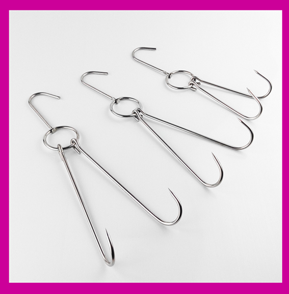 不锈钢烤鸭钩烧鸡烧鹅双钩烧腊吊钩烤鸭炉挂钩烧腊环挂肉双叉钩子,淘宝优惠券,粉丝福利购,淘宝优惠卷