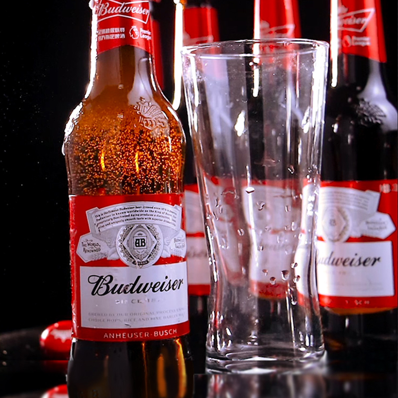 百威瓶装啤酒 Budweiser新货美式拉格经典醇正330ml24瓶国产整箱 - 图0