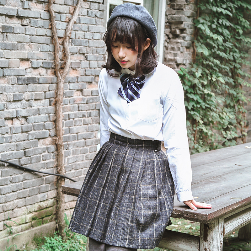 Jk Jc 丸襟长袖日系百搭日本正统校园制服学生衬衫女子初 Jk Jc 丸襟长袖日系百搭日本正统校园制服学生衬衫女子初