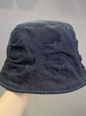 复古褶皱水桶帽女显脸小百搭素颜
