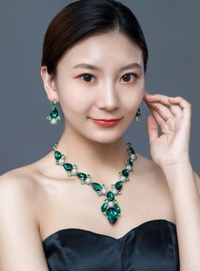 项链耳环甜美气礼服配饰锁骨链