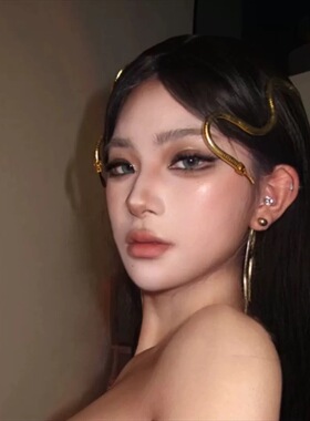 欧美个性高级感蛇形头饰百变发箍