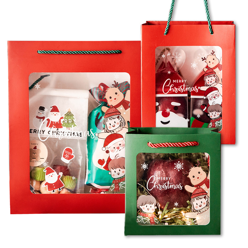 圣诞节礼盒包装盒小礼物礼袋礼品纸袋糖果空盒子手提袋伴手礼高档-图3