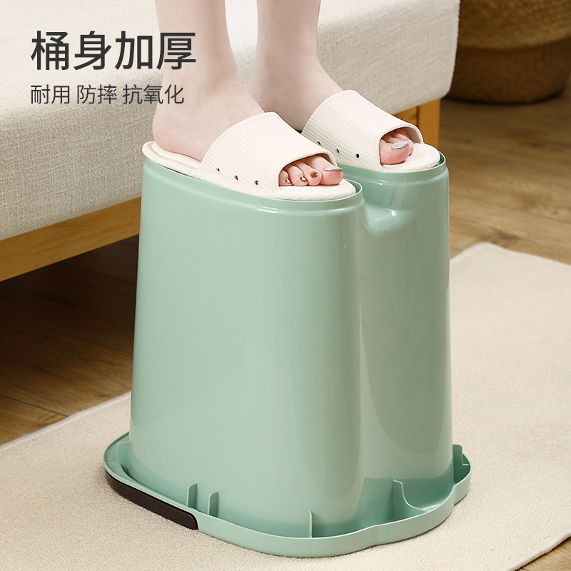 馨友家居专营店泡脚桶加高加厚塑料家用泡脚盆高深洗脚过小腿足浴桶保温养生神器2