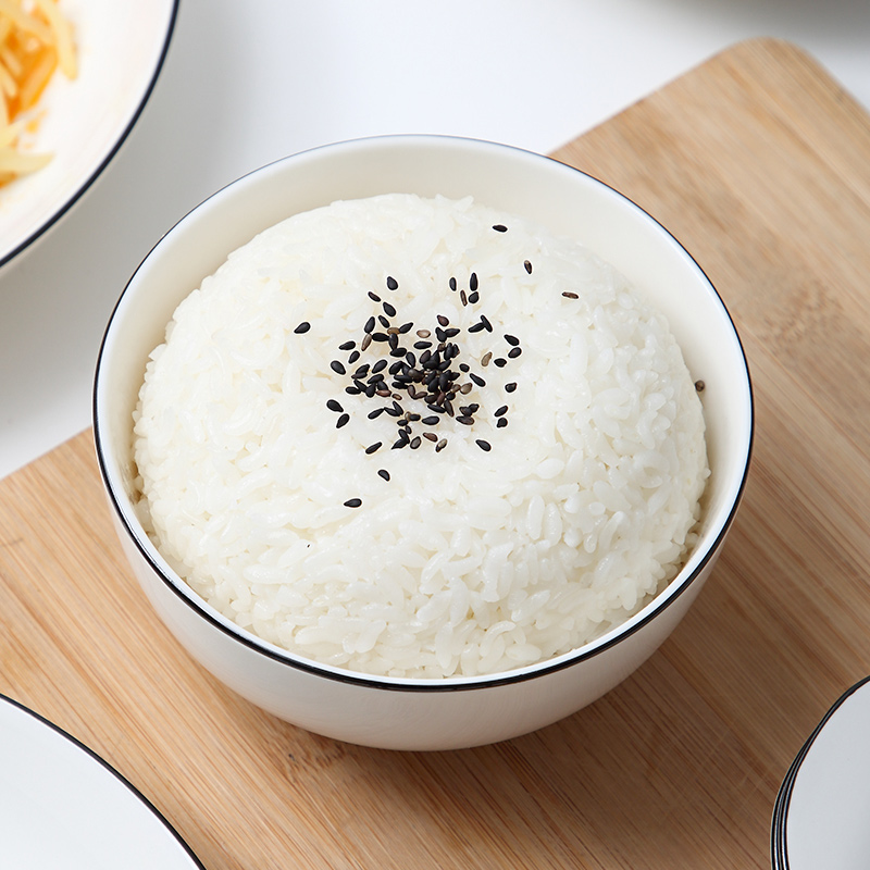 馨友家居专营店家用简约餐盘面碗汤碗日式创意碗碟套装北欧大号吃饭碗筷陶瓷碗勺1