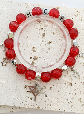 华晨宇应援色字母星星手链印象定制手串闺蜜礼物演唱会应援周边