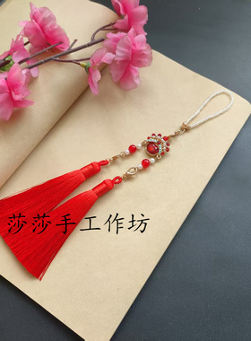 复古旗袍国风胸前压襟坠原创设计女配饰新中式可拆卸流苏饰品挂件