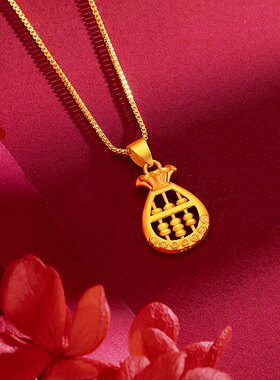 如意福袋算盘项链女时尚