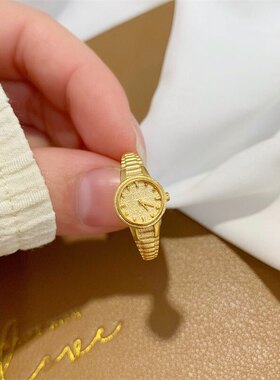 小金表戒指女生个性轻奢