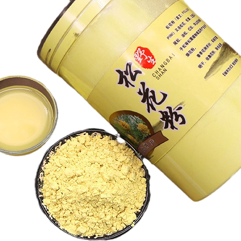 500g松花粉新货长白山天然野生破壁1斤非特级食外用松花粉片正品 - 图3