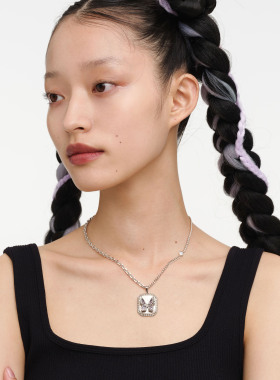 yuritan方牌新生系列轻奢风项链