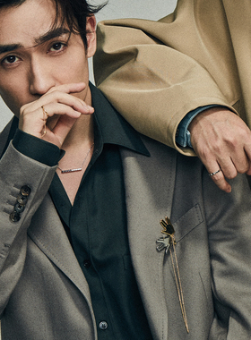 future星空物语朱一龙银镀金饰品