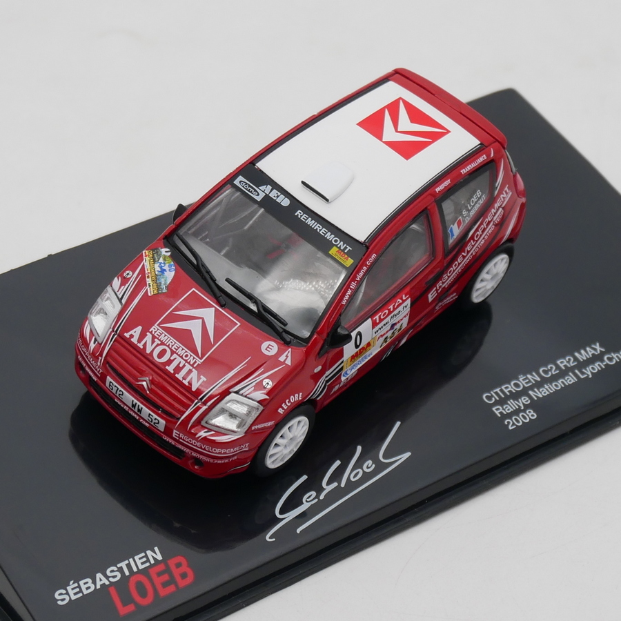 ixo 1:43 Citroen C2 WRC 2008 Loeb雪铁龙勒布拉力赛车模型玩具-图3