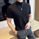 Small turtleneck short-sleeved T-shirt stretch mid-collar bottoming shirt