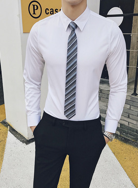 男士拉链领带结婚条纹自动6cm