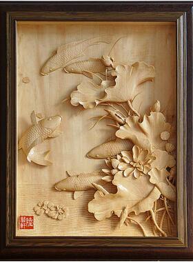 东阳手工木雕陆艺轩中式玄关背景