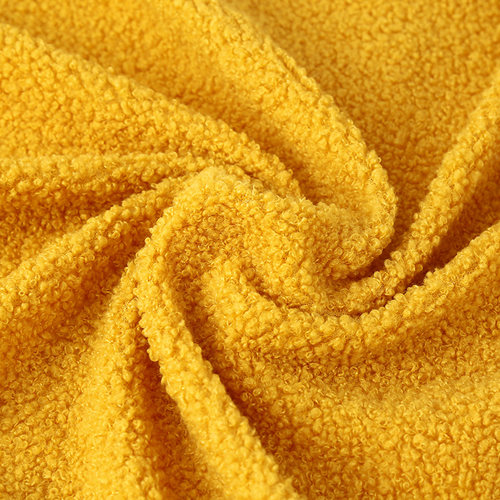 泰迪绒布料小颗粒羊圈绒面料沙发仿羊绒圈圈保暖服装玩具手工布料 - 图1